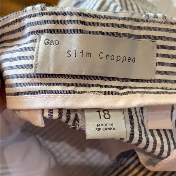 Gap sear sucker crop cotton pants - Picture 2 of 5